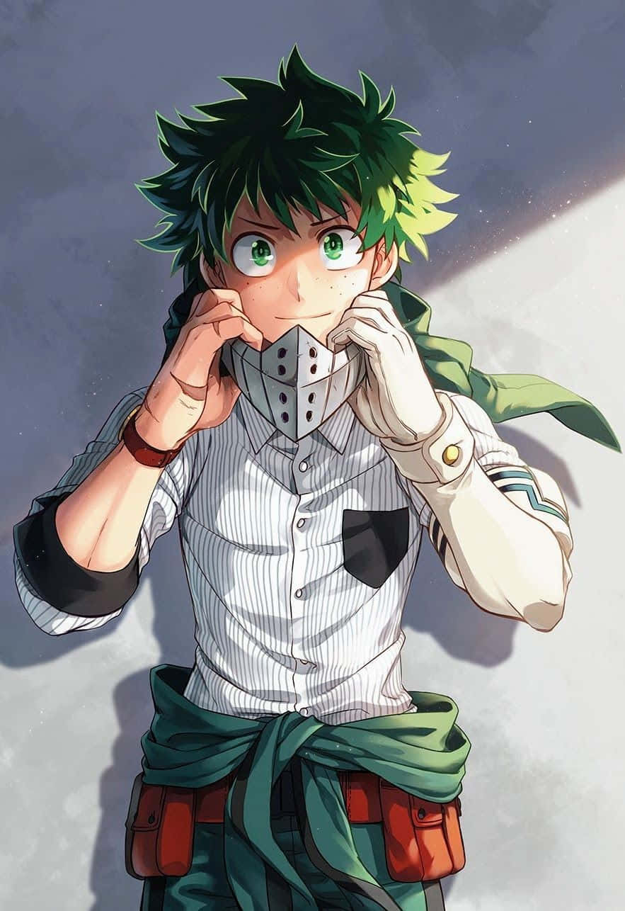 Download Stylish Anime Hero Deku Drip.jpg Wallpaper | Wallpapers.com