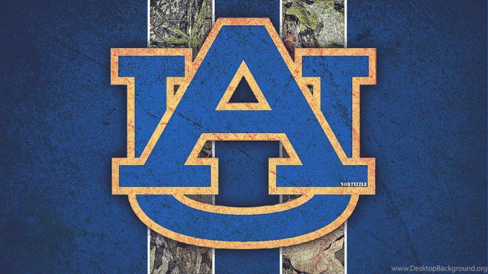 Stylish Auburn Football Logo Wallpaper