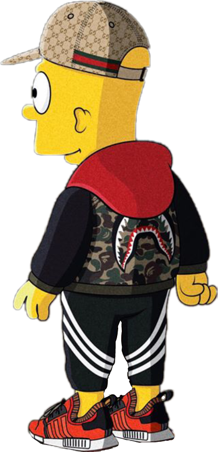 Download Stylish Bart Simpson Character | Wallpapers.com