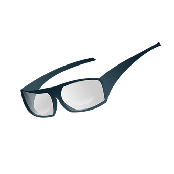 Stylish Black Eyeglasses Graphic PNG