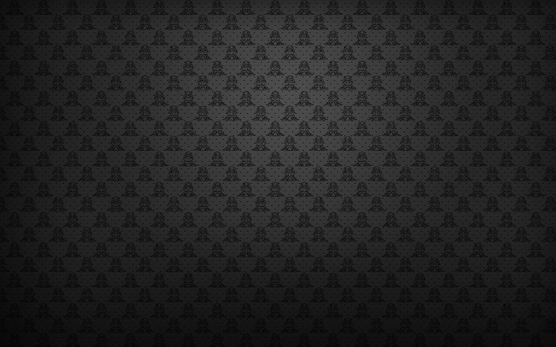 Stilfuld sort hovedlignende mønster Wallpaper