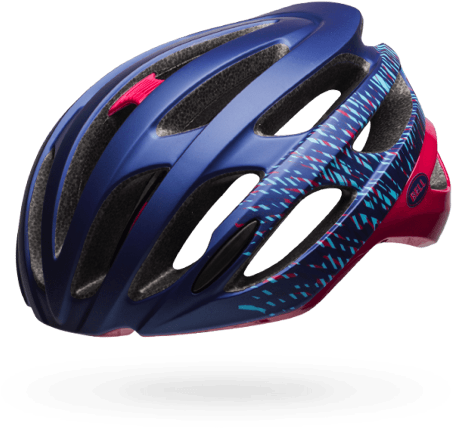 Stylish Blue Bicycle Helmet PNG