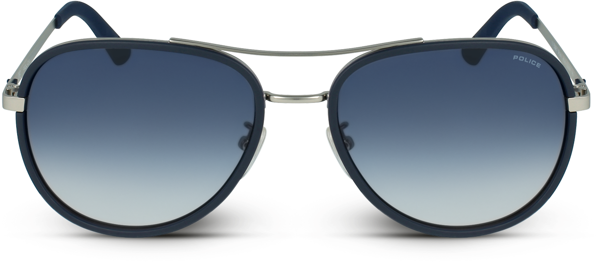Stylish Blue Gradient Sunglasses PNG