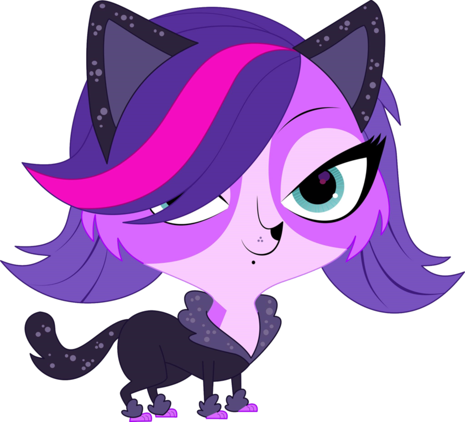 Stylish Cartoon Cat Character PNG