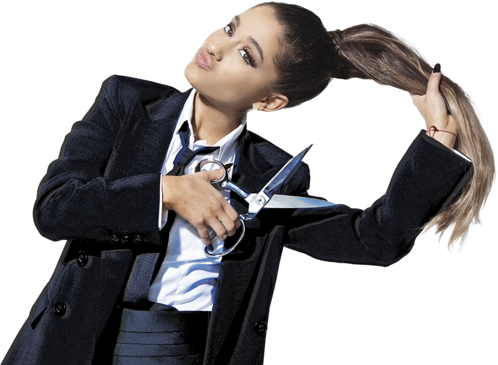 Stylish Celebrity Ponytail Cut Out PNG