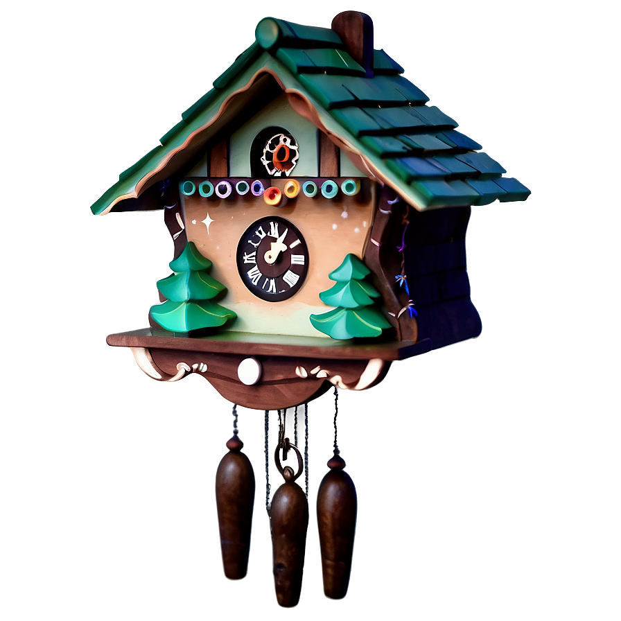 Stylish Cuckoo Clock Png 04292024 PNG