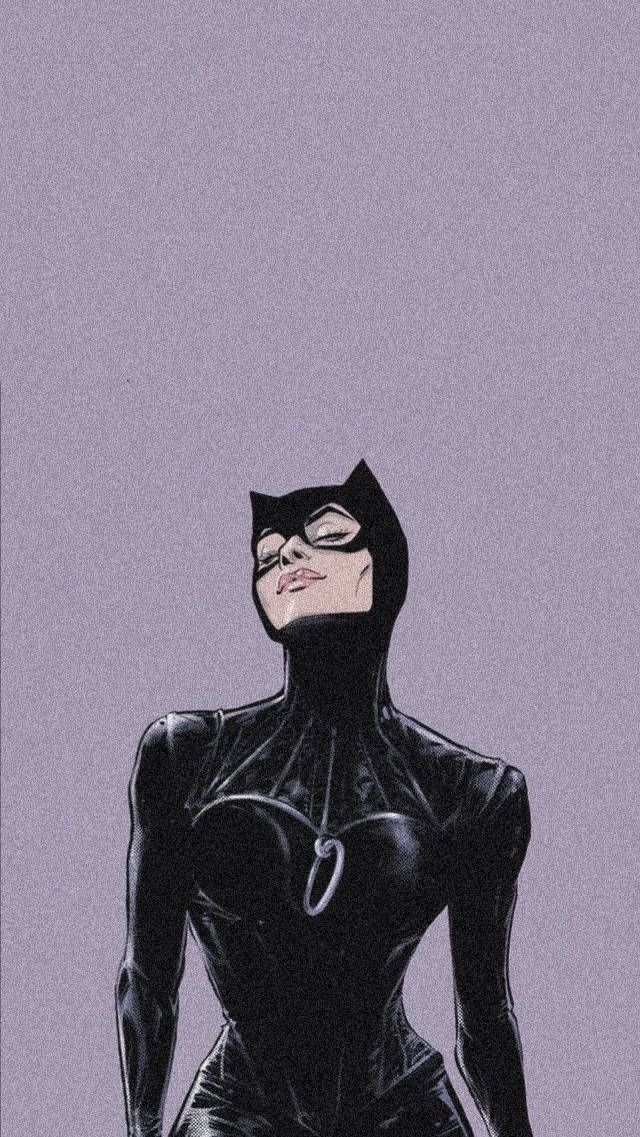 Stylish Dc Superhero Catwoman Background