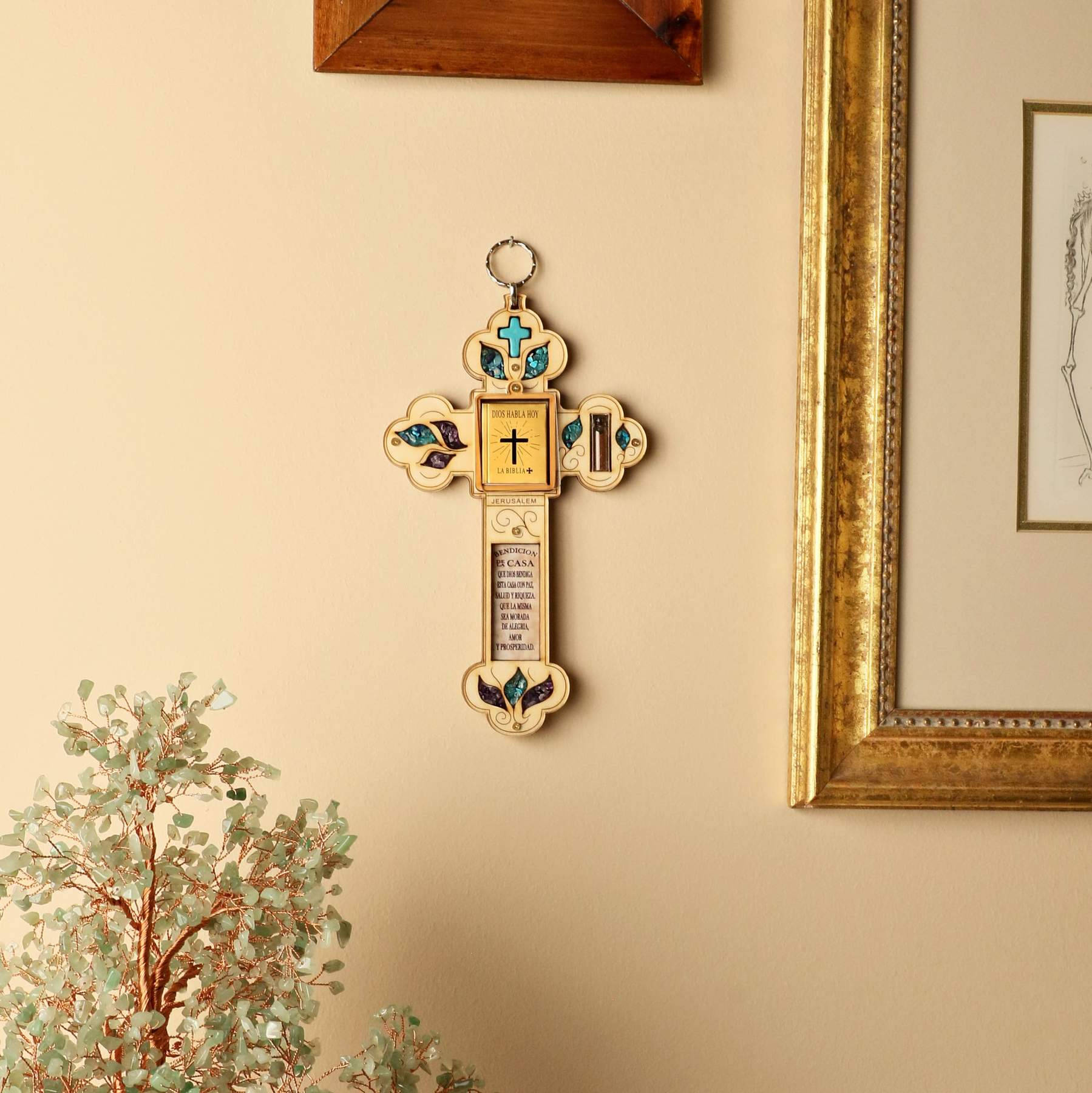 Stylish Depiction Of Christian Cross Wallpaper