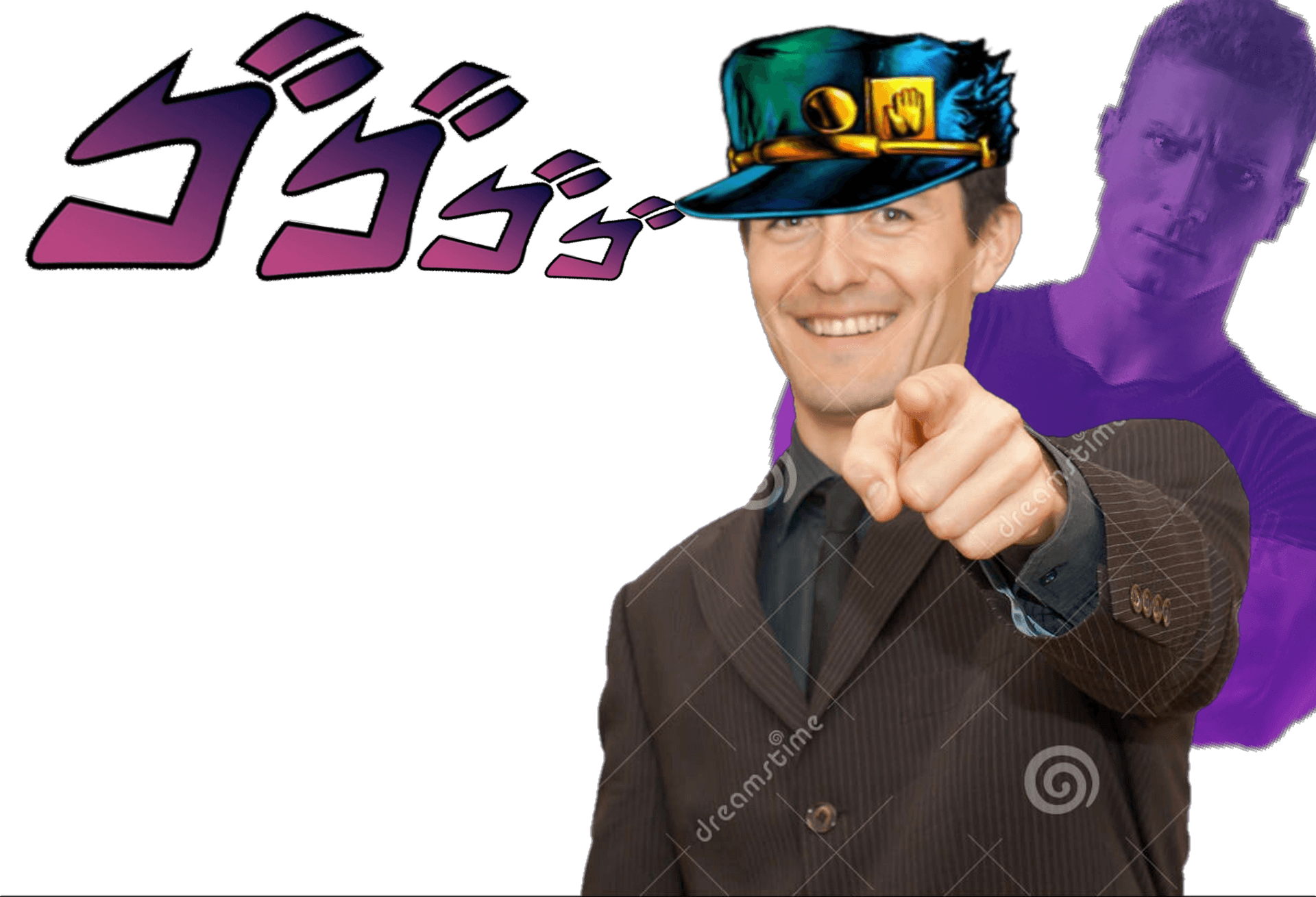 Stylish Gentleman Pointing PNG