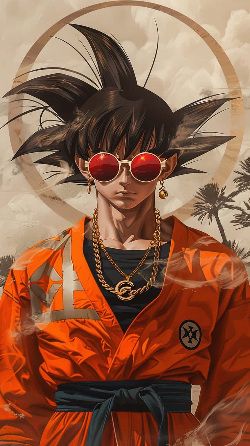 Stylish Gokuin Gucci Attire Wallpaper