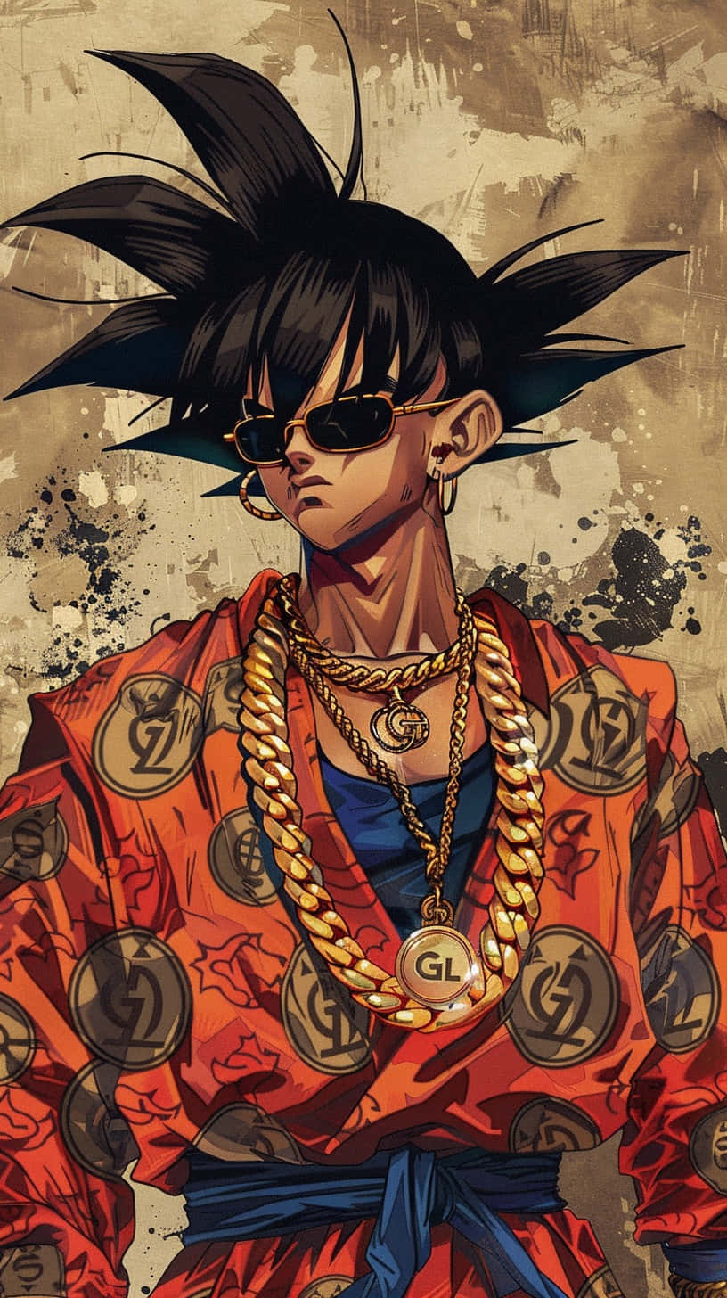 Stylish Gokuin Gucci Attire Wallpaper