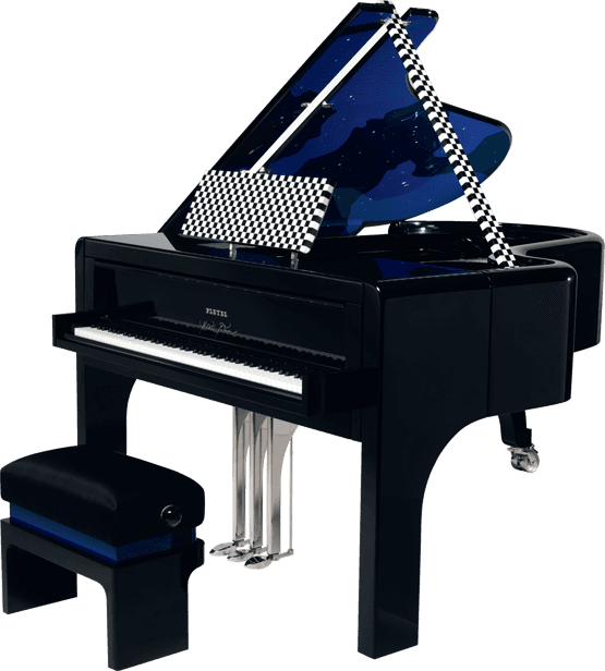 Stylish Grand Piano PNG