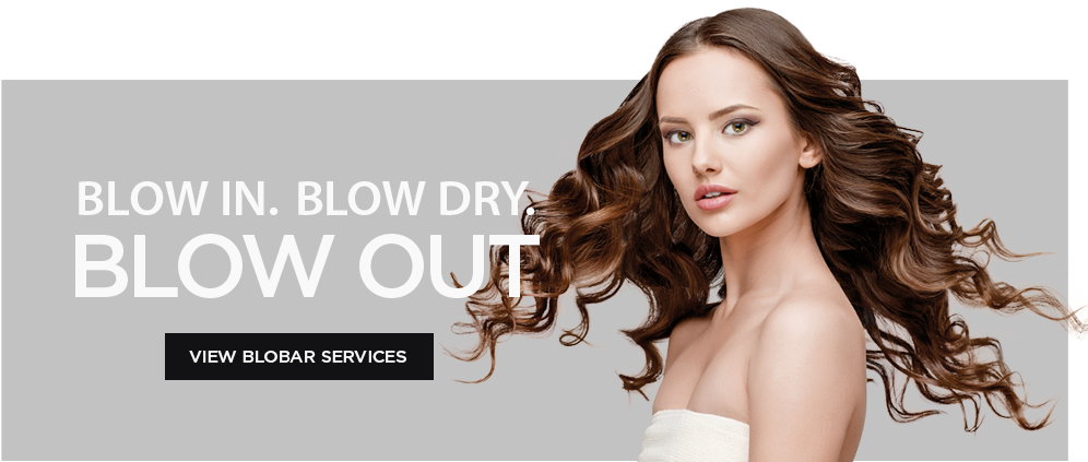 Stylish Hair Salon Blow Dry Advertisement PNG