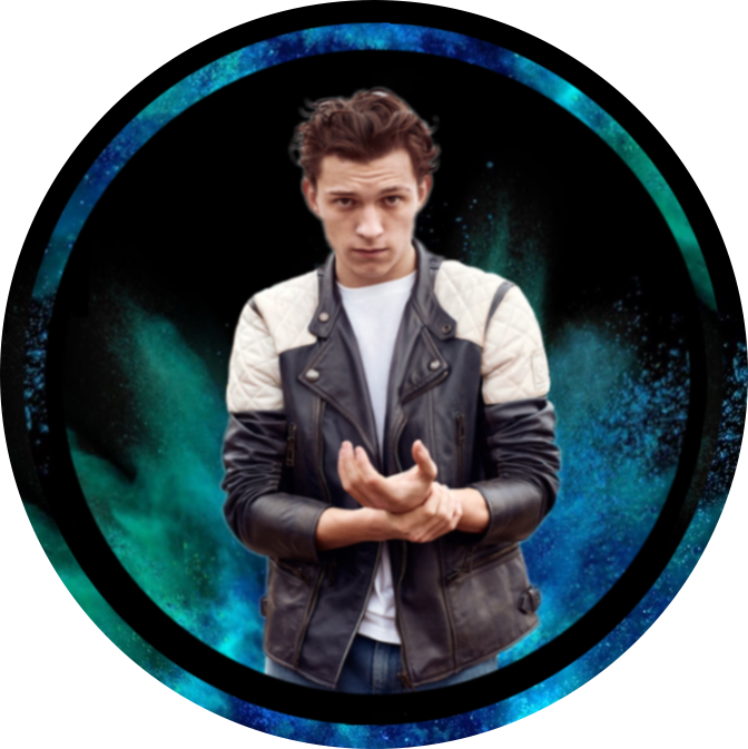 Stylish Man Leather Jacket Cosmic Backdrop PNG