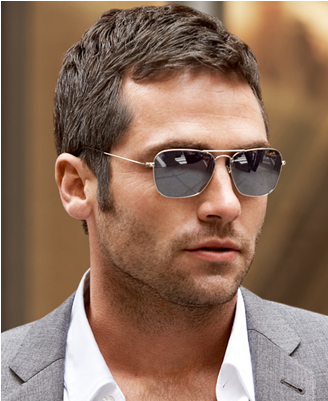 Stylish Man Short Haircut Sunglasses PNG