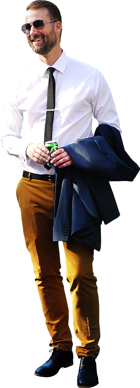 Stylish Man Smart Casual Outfit PNG