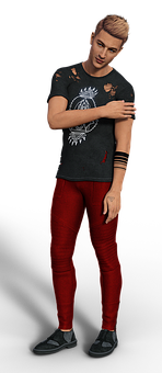 Stylish Mannequinin Casual Outfit PNG