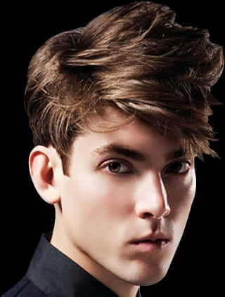 Stylish Mens Hairstyle Modern Look PNG