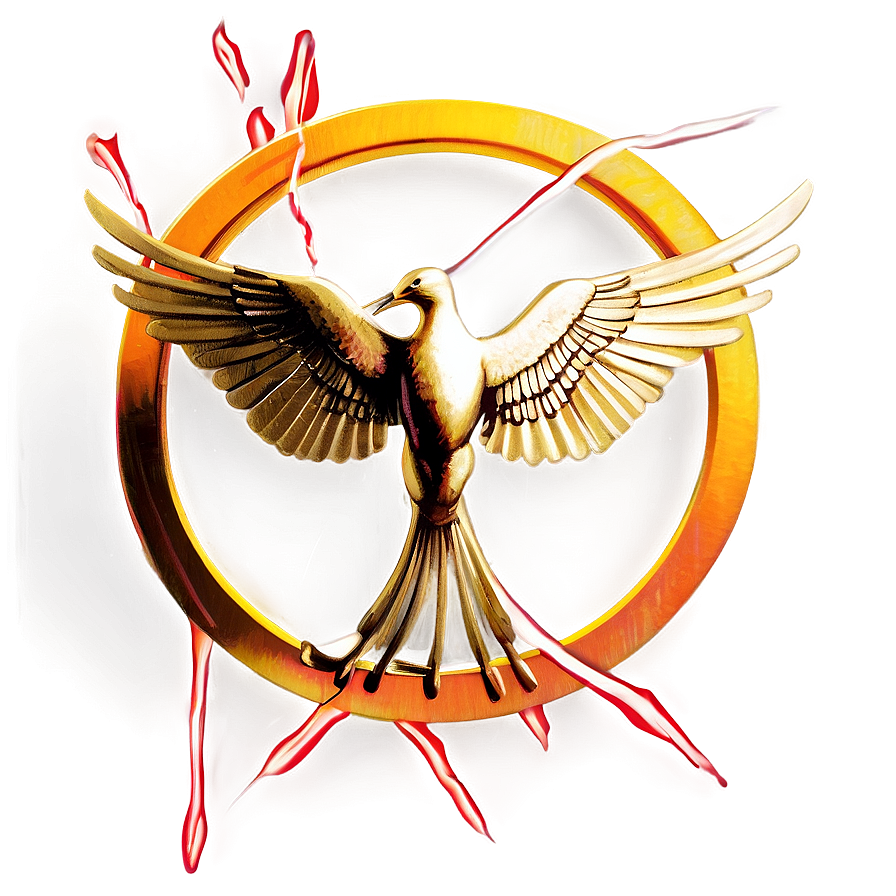 Stylish Mockingjay Graphic Png Fav PNG