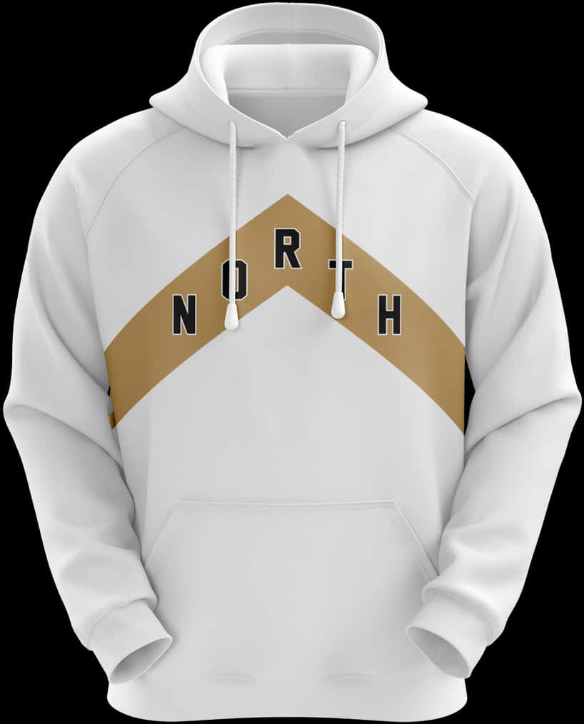 Stylish North Branded Hoodie Mockup PNG