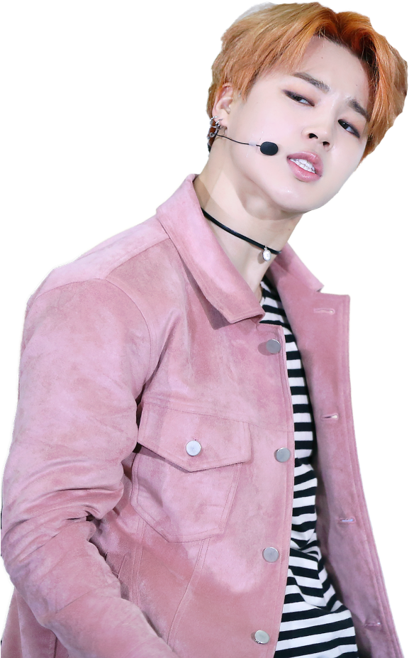 Stylish Performerin Pink Jacket PNG