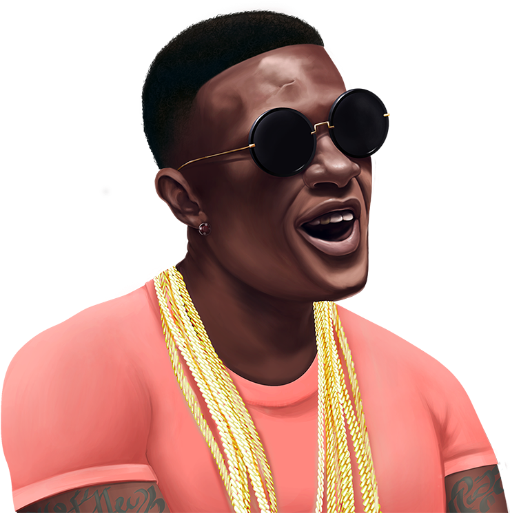 Stylish Rapper Illustration PNG