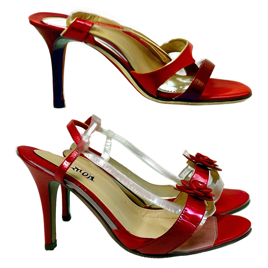 Stylish Red Heels Png 06122024 PNG