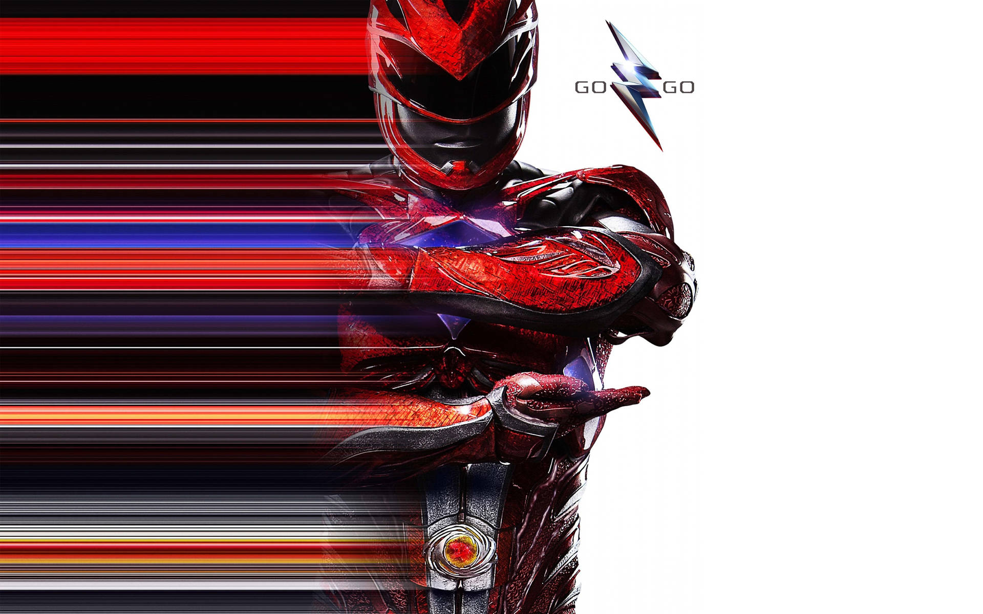 Stylish Red Power Rangers Wallpaper