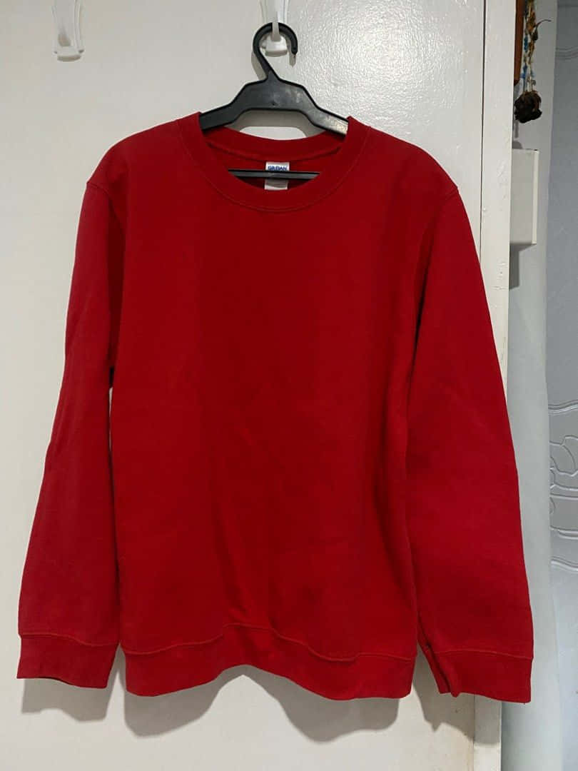 Stylish Red Sweater Apparel Wallpaper