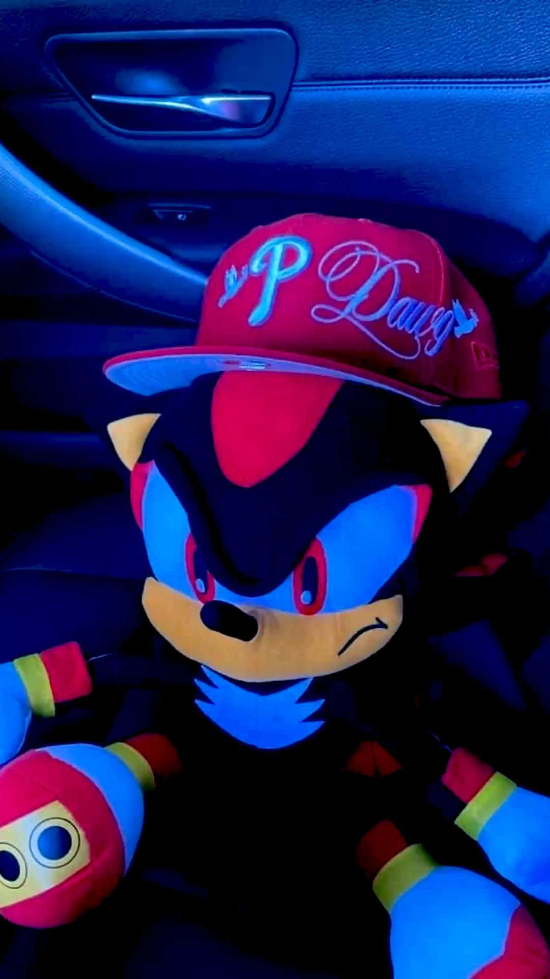 Stylish Shadow Sonic Plush Car Ride Wallpaper
