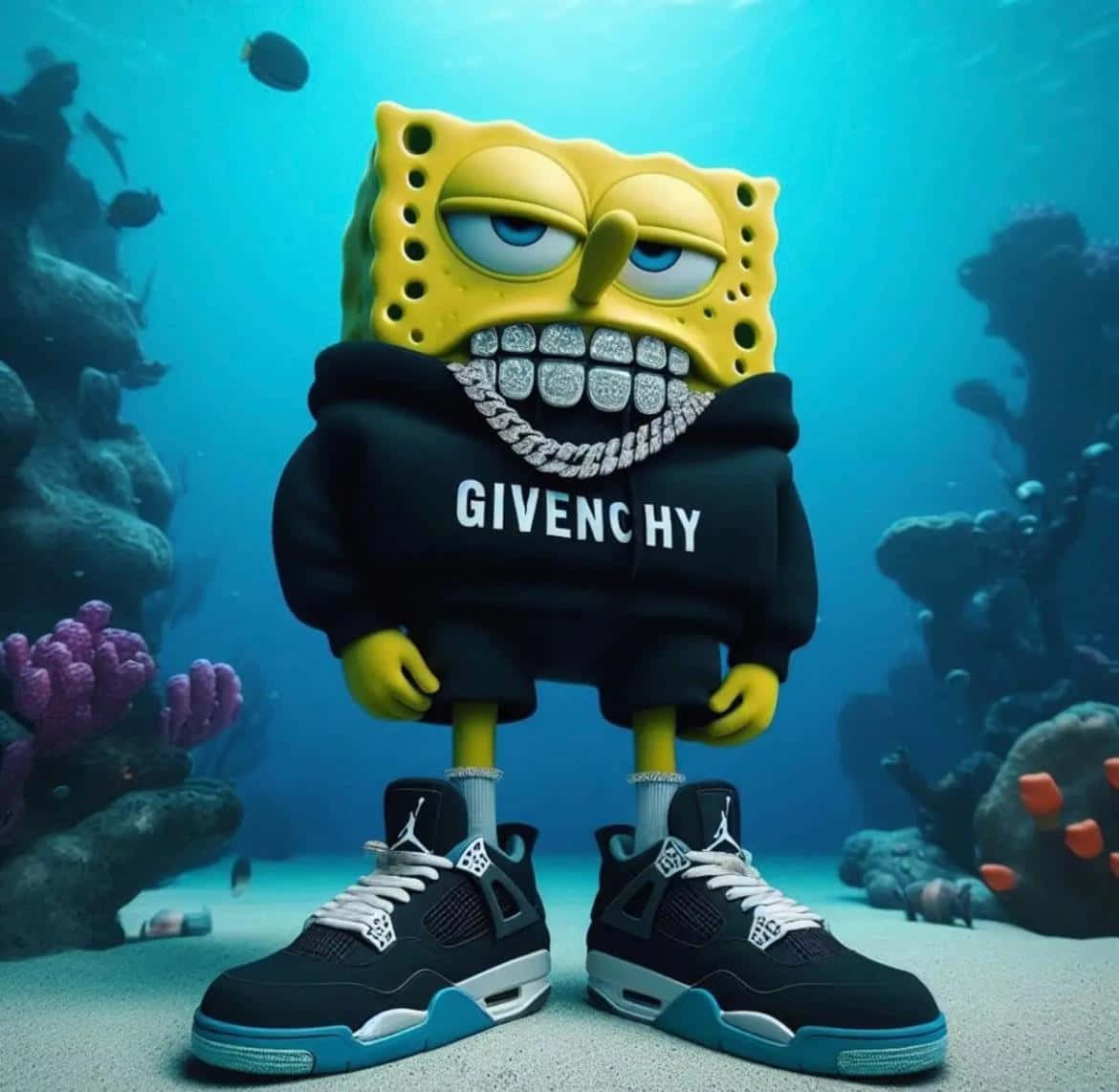 Fashion Bawah Laut Sponge Bob Yang Stylish Wallpaper