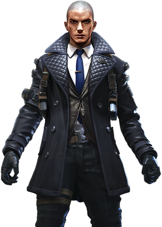 Stylish Video Game Character PNG