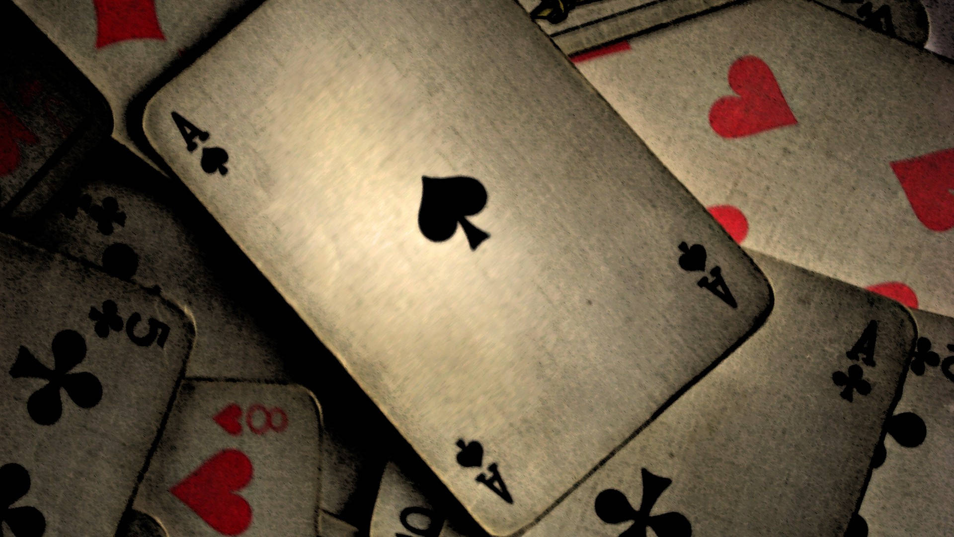 Stilvollevintage Pokerkarten Wallpaper