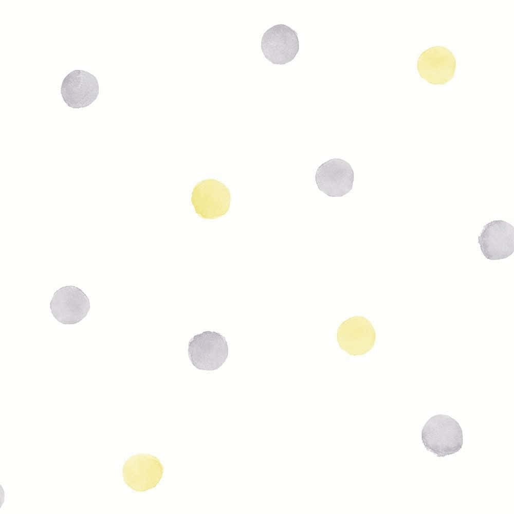 Stylish Yellow Polka Dot Background Wallpaper