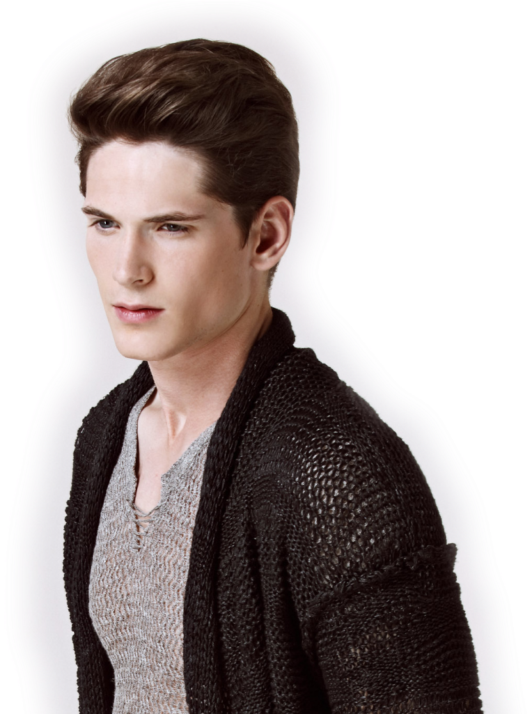 Stylish Young Man Hairstyle PNG