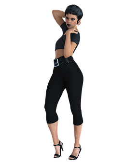 Stylish3 D Model Pose PNG