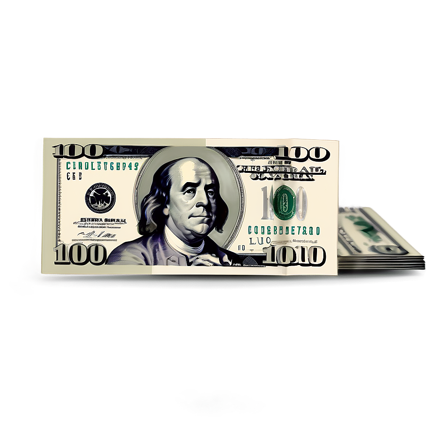 Download Stylized 100 Dollar Bill Art Png 05242024