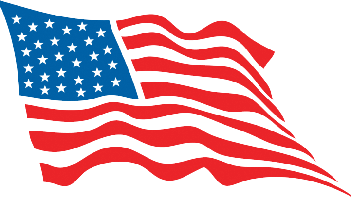 Stylized American Flag Illustration PNG