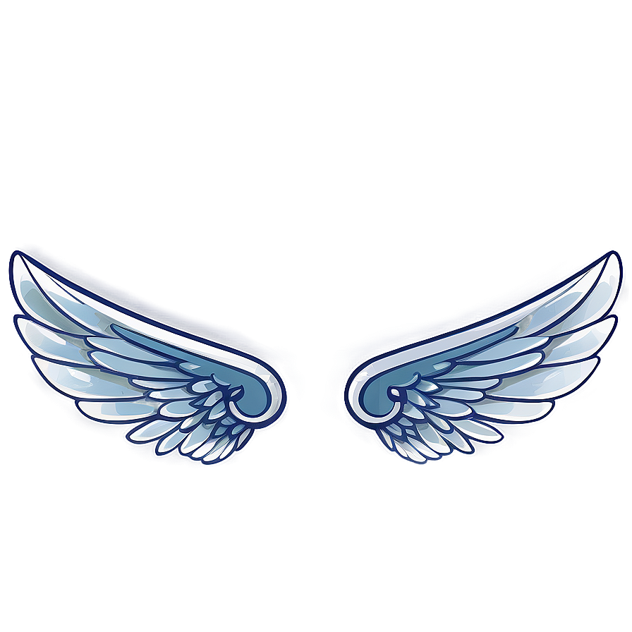 Download Stylized Angel Wings Symbol Png Wyi1 | Wallpapers.com