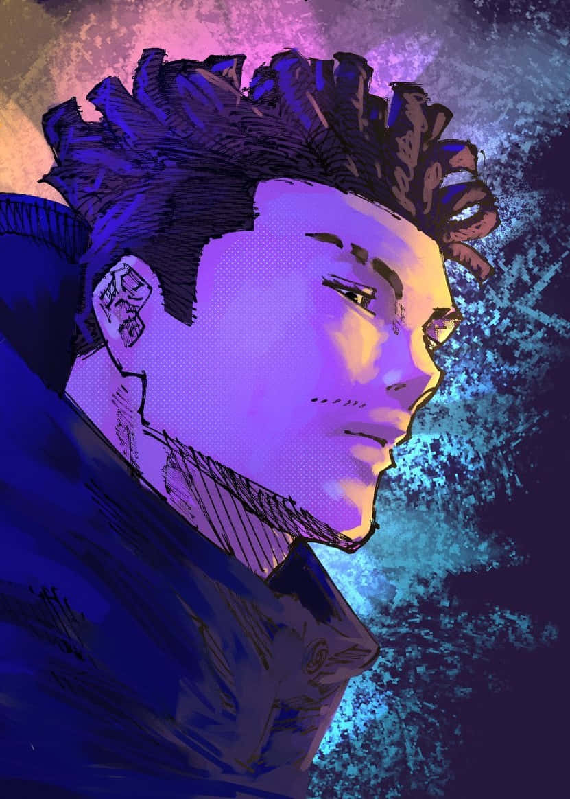 Stylized Anime Character Portrait Wallpaper