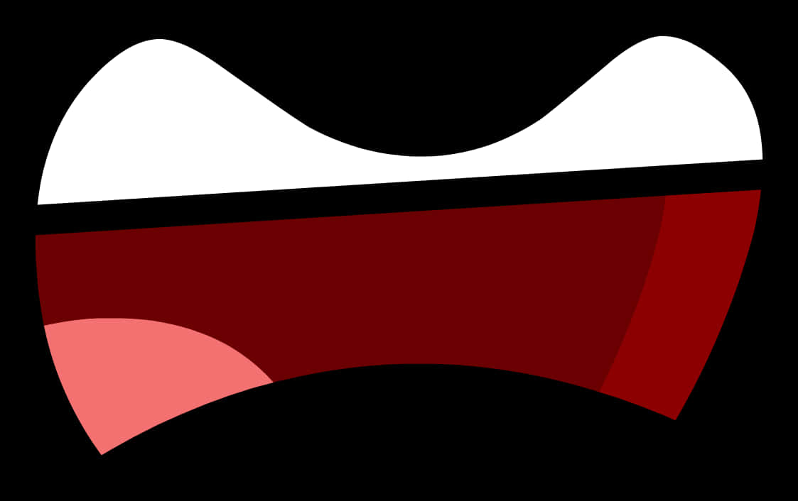 Stylized Anime Mouth Graphic PNG