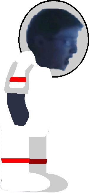 Stylized Astronaut Profile PNG