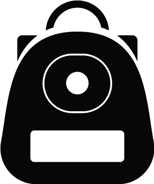 Stylized Backpack Icon PNG