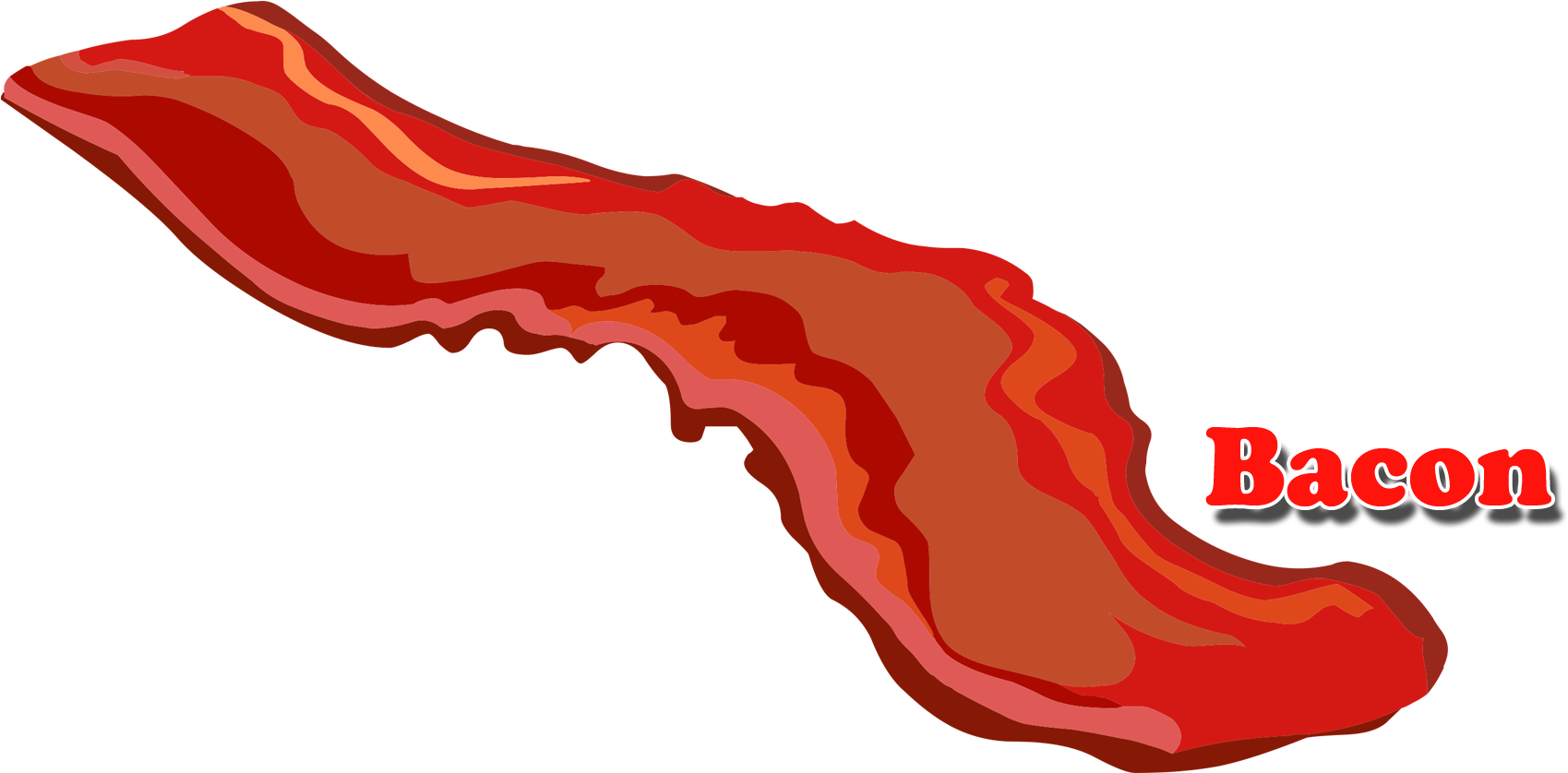 Stylized Bacon Graphic PNG