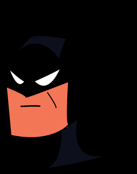 Stylized Batman Portrait PNG