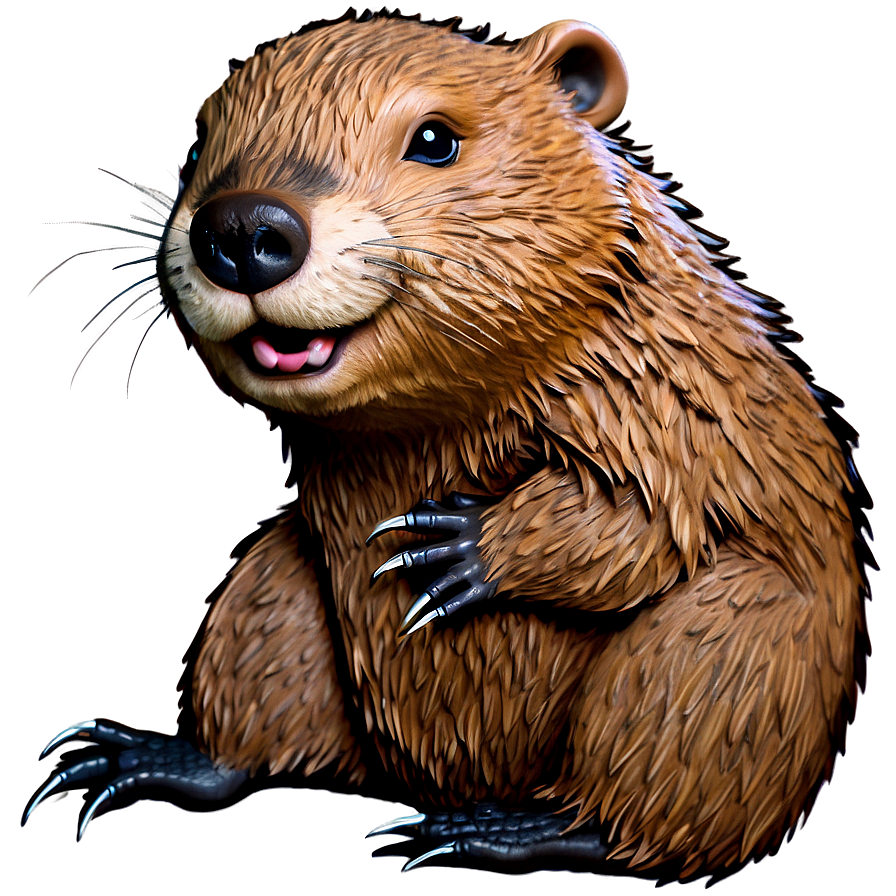 Download Stylized Beaver Artwork Png 05242024 | Wallpapers.com