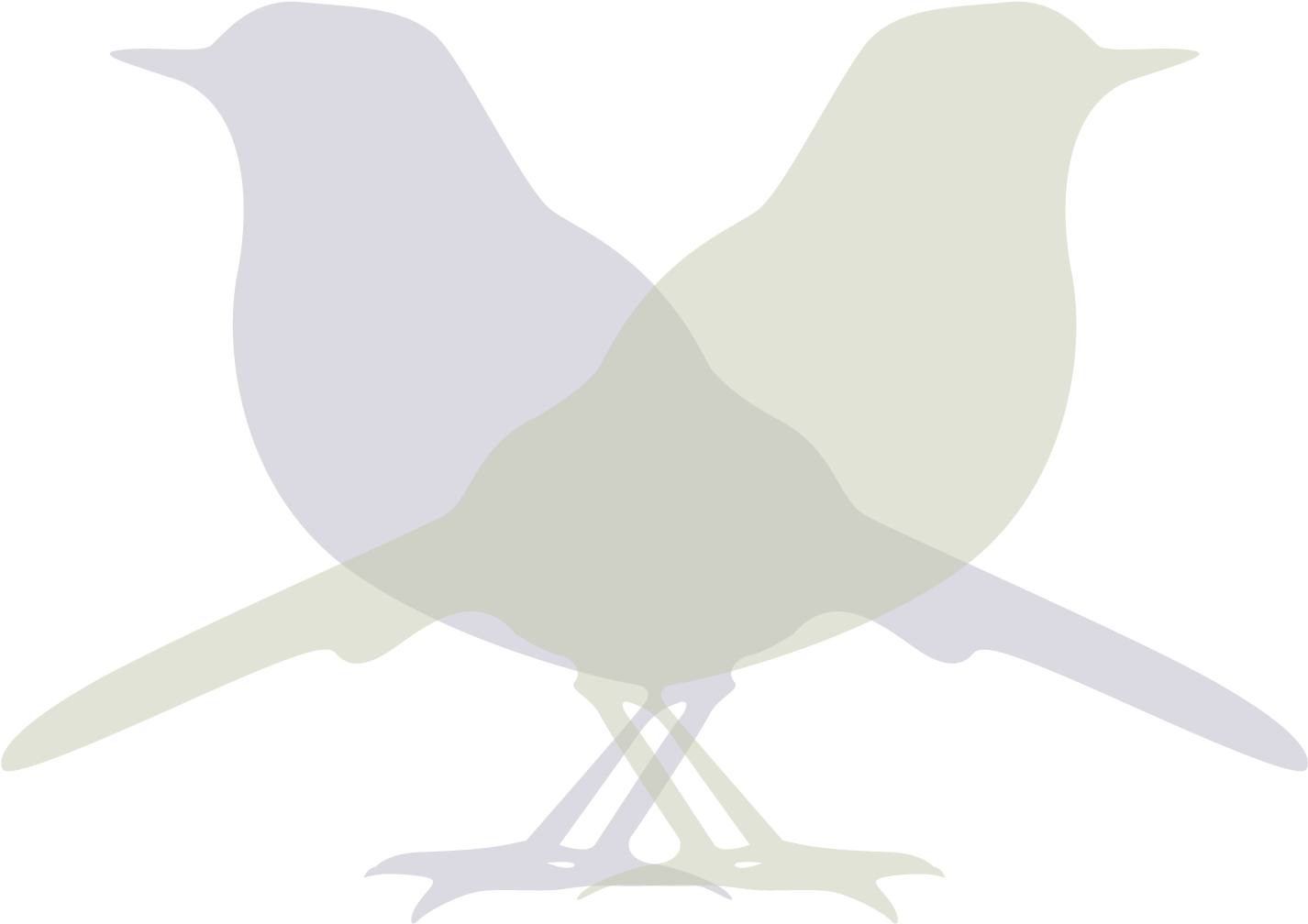 Stylized Bird Silhouette PNG