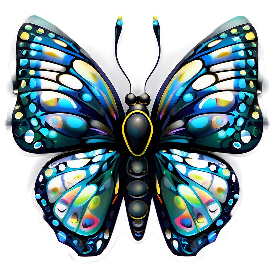 Stylized Black Butterfly Png Tnb85 PNG