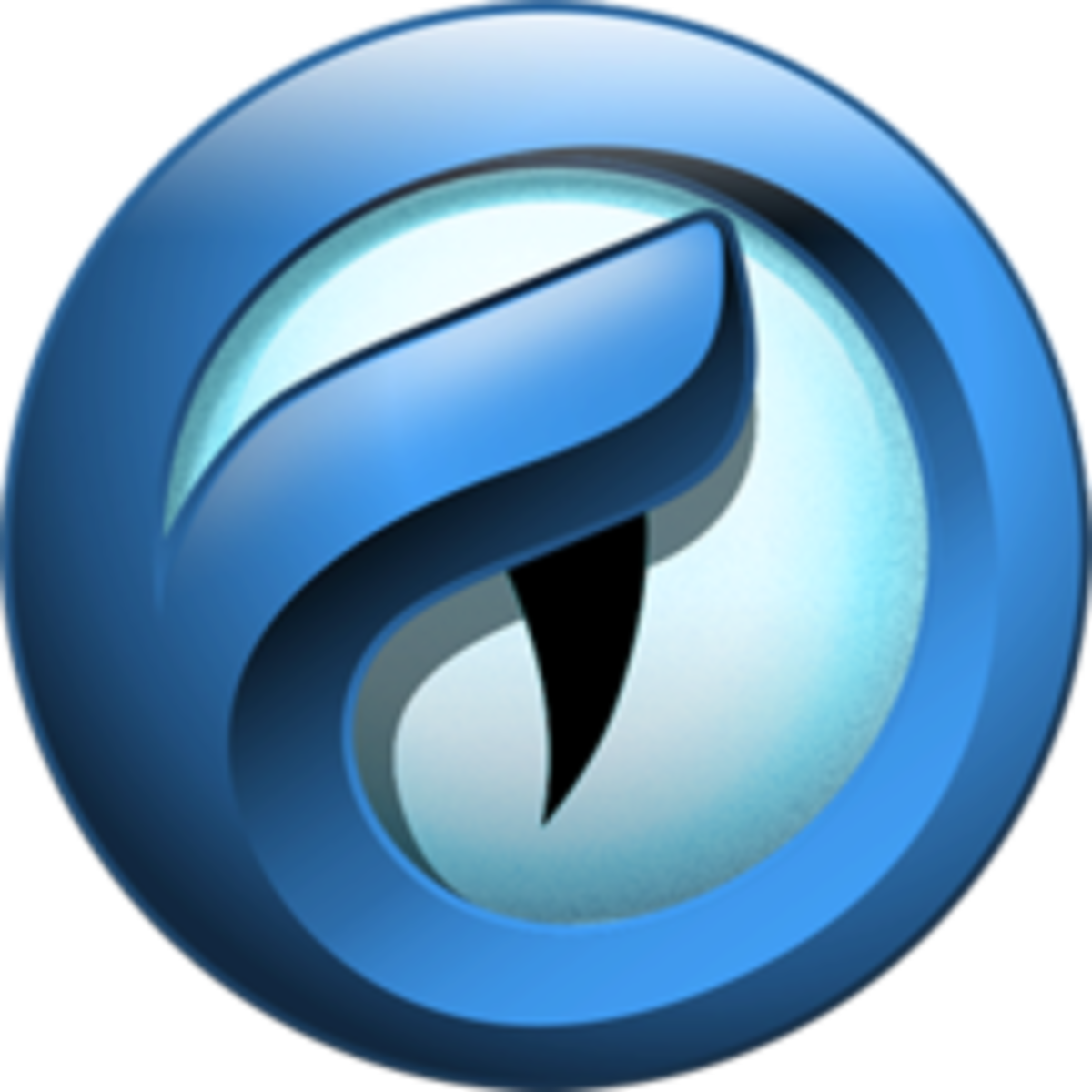 Stylized Blue Browser Icon PNG