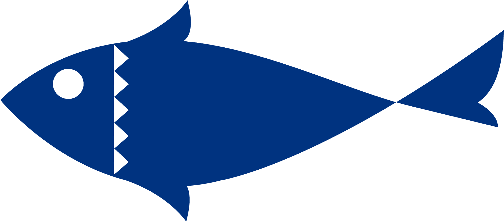 Stylized Blue Tuna Graphic PNG